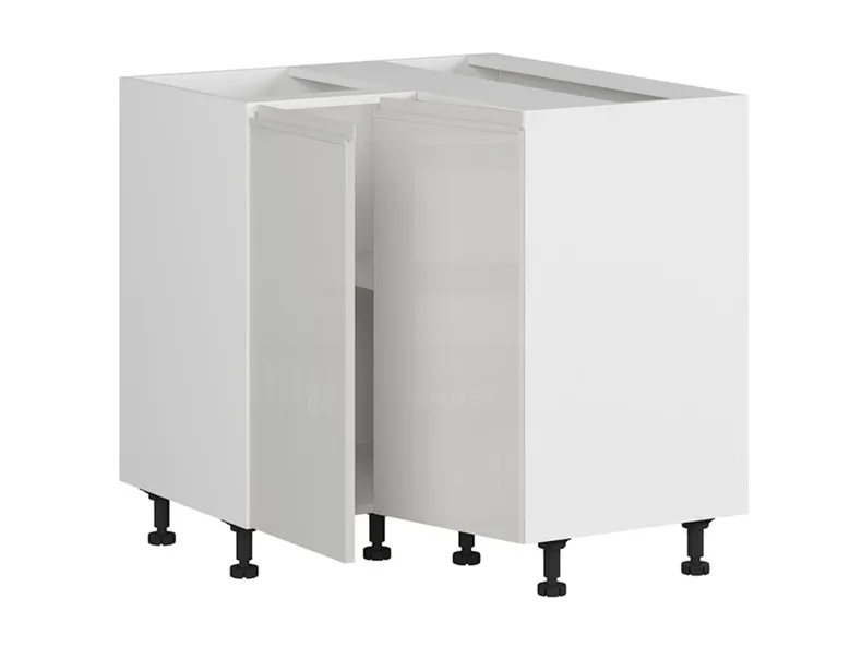 BRW Угловой кухонный шкаф Sole 80 см светло-серый, альпийский белый/светло-серый глянец FH_DNW_90/82_P/L-BAL/XRAL7047 фото №11