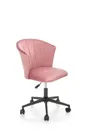 Крісло офісне обертове HALMAR PASCO, рожевий оксамит фото