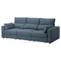 IKEA ESKILSTUNA ЭСКИЛЬСТУНА, 3-местный диван, Окрашенный в синий цвет 795.201.87 фото