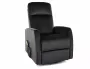 Розкладне крісло оксамитове SIGNAL LETO Velvet, Bluvel 19 - чорний фото