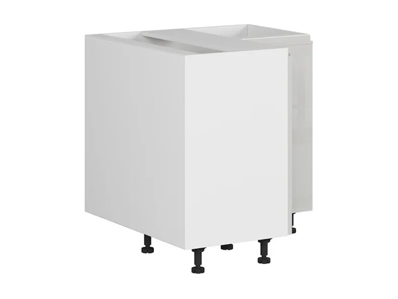 BRW Кутова кухонна шафа 80 см світло-сірого кольору, альпійський білий/світло-сірий глянець FH_DNW_90/82_P/L-BAL/XRAL7047 фото №8
