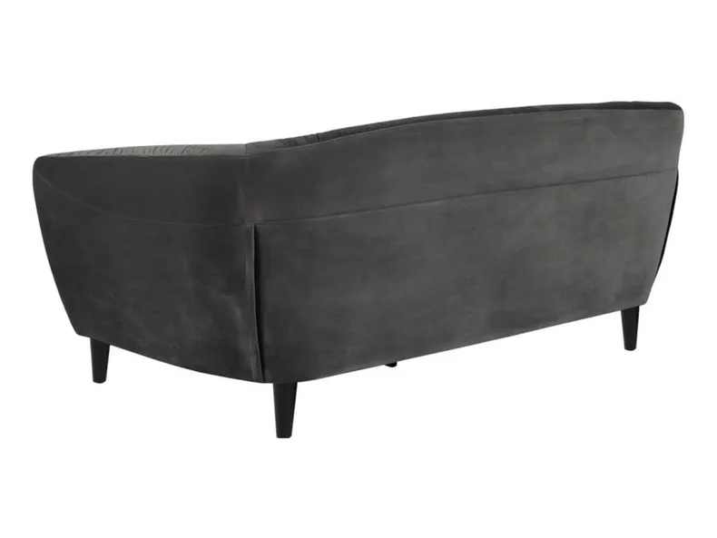 BRW Трехместный диван Ria 3 из стеганого велюра темно-серого цвета SO-RIA-3S--VIC_28 фото №3