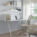IKEA TROTTEN ТРОТТЕН, письмовий стіл, білий, 160x80 см 994.295.59 фото thumb №5