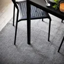 IKEA TIPHEDE ТІПХЕДЕ, килим, пласке плетіння, чорний / натуральний, 155x220 см 204.700.47 фото thumb №5