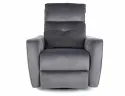 Розкладне крісло оксамитове SIGNAL HELIOS M Velvet, Bluvel 14 - сірий фото thumb №3