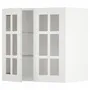 IKEA METOD МЕТОД, настінна шафа, полиці / 2 склх дверц, білий / стенсундський білий, 60x60 см 294.678.75 фото