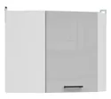 BRW Угловой верхний кухонный шкаф Junona Line 60 см левый/правый jash серый глянец, белый/светло-серый глянец GNWU/57_LP-BI/JSZP фото thumb №2