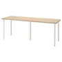 IKEA LAGKAPTEN ЛАГКАПТЕН / OLOV ОЛОВ, письмовий стіл, під білений дуб / білий, 200x60 см 494.176.34 фото