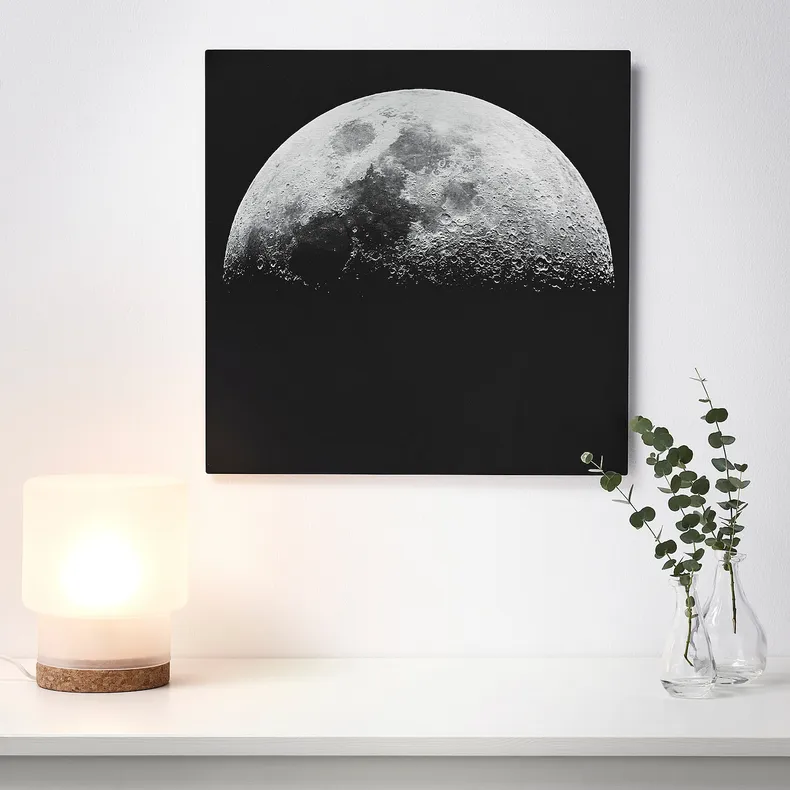IKEA KOPPARFALL КОППАРФАЛЛЬ, картина, Місячний ландшафт, 49x49 см 105.087.86 фото №2