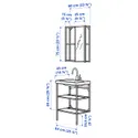 IKEA ENHET ЕНХЕТ, ванна, антрацит, 64x43x87 см фото thumb №2