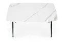 Кухонный стол HALMAR MARCO 120x70 см белый мрамор/черный фото thumb №9