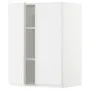 IKEA METOD МЕТОД, навісна шафа з полицями / 2 дверцят, білий / ВОКСТОРП глянцевий / білий, 60x80 см 994.659.72 фото