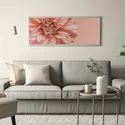 IKEA BJÖRKSTA БЬЙОРКСТА, картина з рамкою, квіти в рожевому/сріблястому кольорі, 140x56 см 495.616.26 фото thumb №2