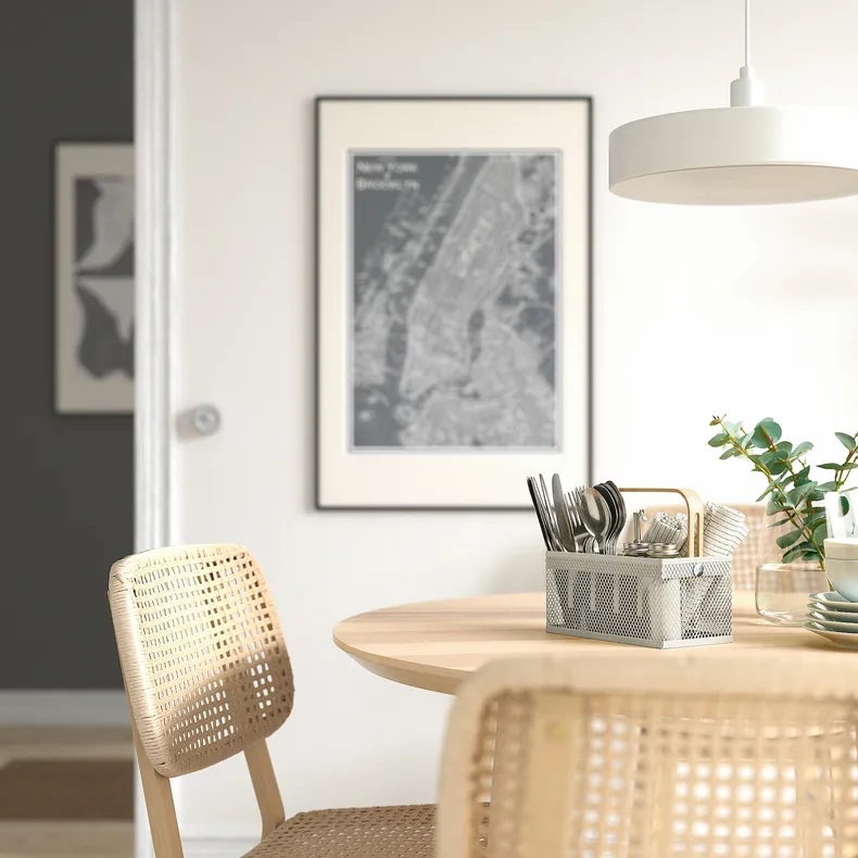 IKEA VIMPELFISK ВИМПЕЛФИСК, столовые приборы+держатель,24 предм, нержавеющая сталь бамбук/крем 405.733.08 фото №4