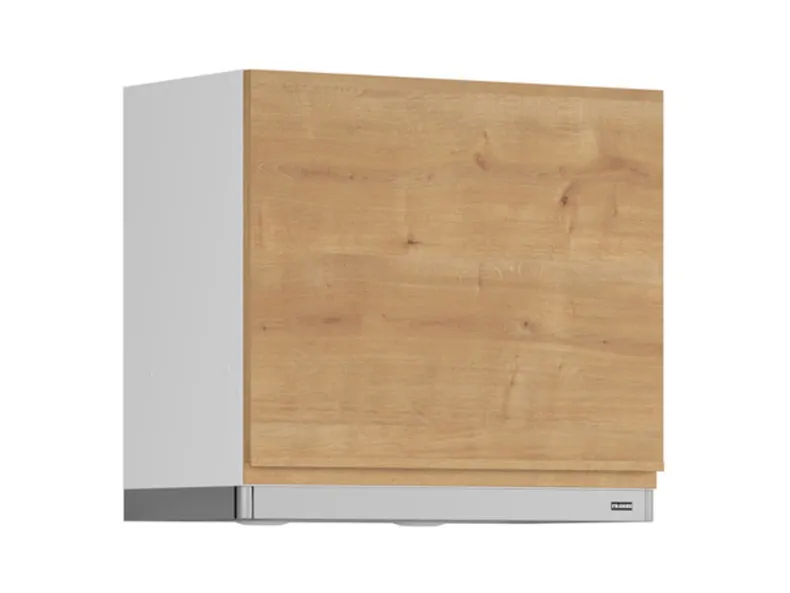 BRW Кухонный верхний шкаф Sole 60 см с вытяжкой дуб арлингтон, альпийский белый/арлингтонский дуб FH_GOO_60/50_O_FL_BRW-BAL/DAANO/IX фото №2