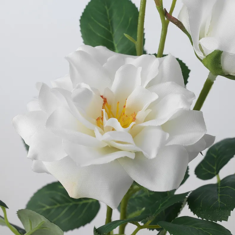 IKEA SMYCKA СМЮККА, штучна квітка, для приміщення / вулиці / Троянда білий, 65 см 905.601.48 фото №4