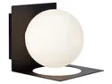 BRW Настінний світильник для ванної Zenith з металу та скла білий і чорний 070365 фото thumb №1