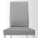 IKEA NORDVIKEN НОРДВИКЕН / KÄTTIL КЭТТИЛ, стол и 2 стула, белый / светло-серый, 74 / 104 см 094.288.04 фото thumb №4