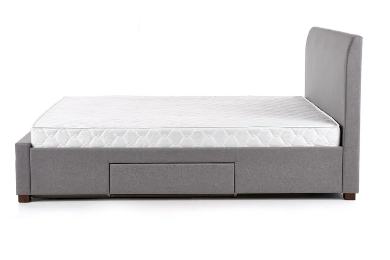 Двоспальне ліжко HALMAR З ящиками Modena 160x200 см сірого кольору фото №10