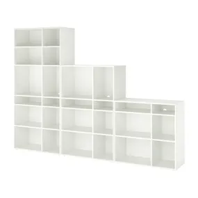 IKEA VIHALS ВИХАЛС, комбинация стеллажей, белый, 286x37x200 см 994.405.66 фото