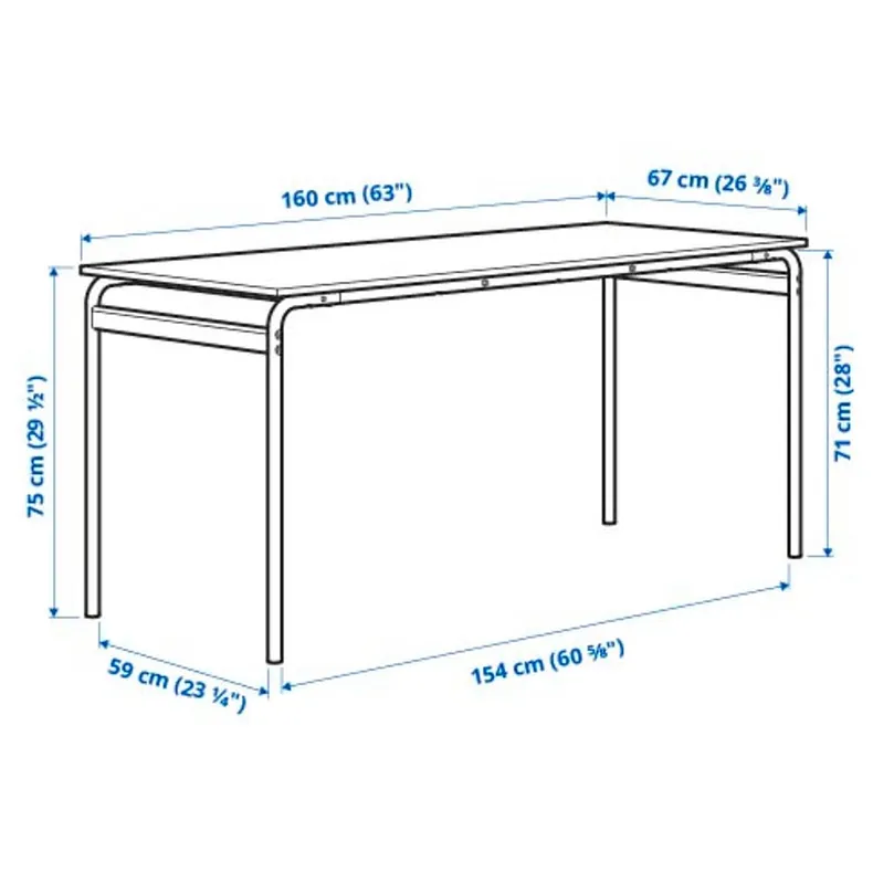 IKEA GRÅSALA ГРОСАЛА / LIDÅS ЛИДОС, стол и 4 стула, серый / белый, 110 см 494.972.73 фото №5