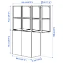 IKEA ENHET ЕНХЕТ, шафа, антрацитовий / сірий каркас, 120x32x150 см 295.479.76 фото thumb №5