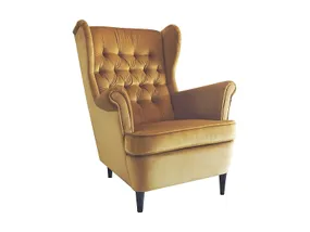 Мягкое кресло бархатное SIGNAL HARRY Velvet, Bluvel 68 - карри фото