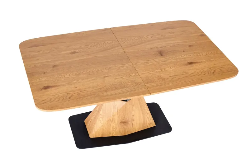 Кухонний стіл розкладний HALMAR DIAMOND 160-200x89 см, стільниця - золотий дуб, ніжка - золотий дуб фото №7
