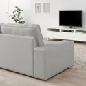 IKEA KIVIK КИВИК, 5-местный угловой диван, Талмира белая/черная 394.847.18 фото thumb №3