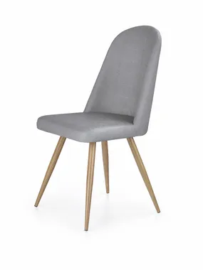 Кухонный стул HALMAR K214 серый/дуб медовый фото