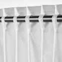 IKEA MOALISA МОАЛІСА, штори, пара, білий / чорний, 145x300 см 004.995.13 фото thumb №4