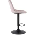 Барний стілець оксамитовий MEBEL ELITE ARCOS 2 Velvet, рожевий фото thumb №8