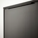 IKEA RANNÄS РАННЕС, тумба для телевізора з дверцятами, чорний/чорний скло, 178x42 см 305.067.53 фото thumb №3