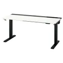 IKEA MITTZON МІТТЗОН, стіл регульований, електричний білий / чорний, 140x60 см 795.281.45 фото thumb №2