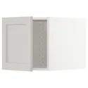 IKEA METOD МЕТОД, верхня шафа, білий / світло-сірий Lerhyttan, 40x40 см 494.674.07 фото thumb №1