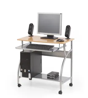 Письменный стол HALMAR B6 80x50 см серебристый, ольха фото