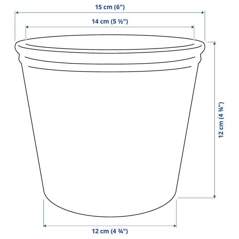 IKEA KÖRSBÄRSBJÖRK, Кришка горщика, Світло-сірий/бежевий, 12 см 005.917.19 фото №5