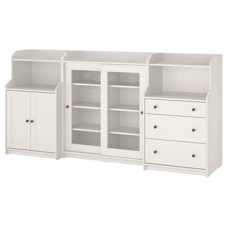 IKEA HAUGA ХАУГА, шафа, білий, 244x46x116 см 293.886.42 фото №1