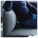 IKEA LILLEHEM ЛІЛЛЕХЕМ, 6-м модульний диван з журн столиком, ГУННАРЕД/темно-сірий деревина 995.747.54 фото thumb №2