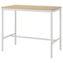 IKEA TOMMARYD ТОММАРЮД, стол, Шпон дуба, окрашенный в белый / белый цвет, 130x70x105 см 693.874.95 фото