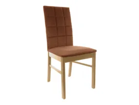 BRW Кресло Handa с бархатной обивкой коричневого цвета TXK_HANDA-TX099-1-FMIX70-ELEMENT_07_BROWN фото