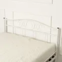 Кровать металлическая MEBEL ELITE GRIFFIN, 120x200 см, Белый фото thumb №5