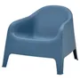 IKEA SKARPÖ СКАРПЕ, крісло, для вулиці, темно-синій 905.227.45 фото
