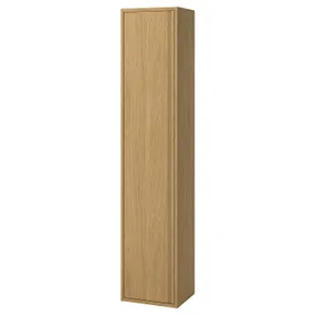 IKEA ÄNGSJÖN ЭНГШЁН, высокий шкаф с дверцей, имит. дуб, 40x35x195 см 805.350.79 фото