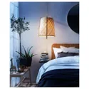 IKEA KNIXHULT КНІКСХУЛЬТ, підвісний світильник, бамбук / ручна робота, 40 см 404.048.86 фото thumb №3