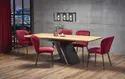 Кухонний стіл розкладний HALMAR FERGUSON 160-220x90 см, стільниця - натуральний дуб, ніжки - чорні фото thumb №13