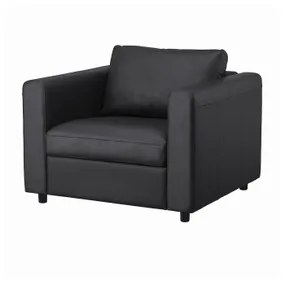 IKEA VIMLE ВІМЛЕ, крісло, Гранн/Бомстад чорний 194.768.37 фото