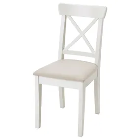 IKEA INGOLF ИНГОЛЬФ, стул, белый / бежевый 504.730.73 фото