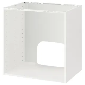IKEA METOD МЕТОД, підлогова шафа для вбудов дух / мийки, білий, 80x60x80 см 502.154.75 фото