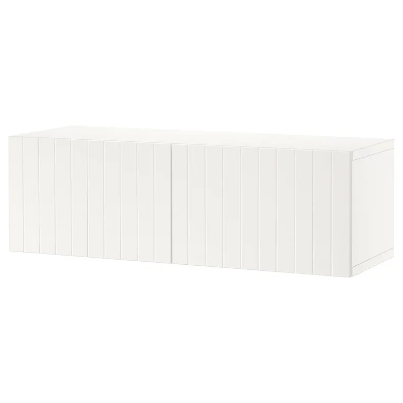 IKEA BESTÅ БЕСТО, настінна комбінація шаф, білий / Суттервікен білий, 120x42x38 см 994.398.55 фото №1